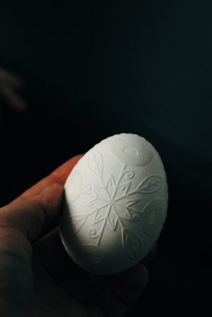 Рослинний орнамент (двостороння писанка)